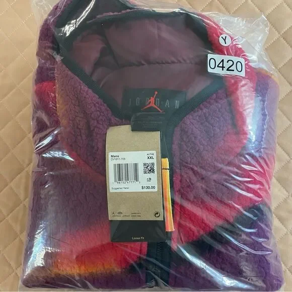 Nike Air Jordan Flight MVP Sherpa Winter Fleece Jacket Men's NWT  |  Size:  XXL - Picture 12 of 12